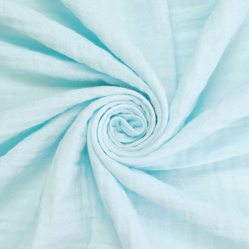 Azure Whisper—Baby Blue Color —Double Cotton Gauze — Blue Color—Light Blue Color—100% Cotton—Broadcloth Material—Available for Nationwide Shipping
