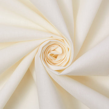 Off White Poly-Cotton 50/50 Blend Broadcloth Material