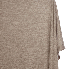 Dark Taupe Brushed Two Tone —Sweater Knit Hacci Material—100% Polyester—Sold by the Yard—54" Inches Wide
