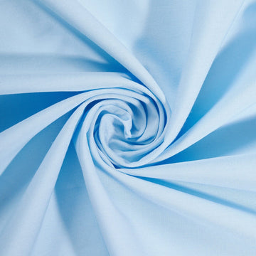 Pure Solid Fabric Light Blue 100% Cotton Broadcloth
