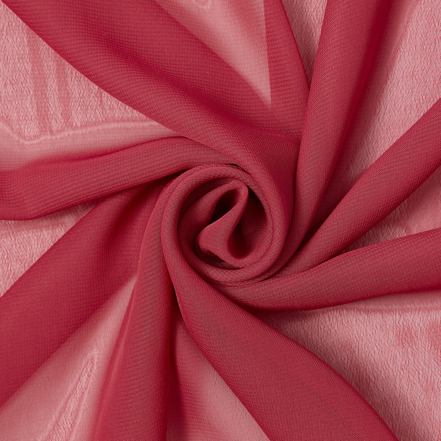 Deep Raspberry Burgundy-Color—Window Curtain Fabric—95% Polyester, 5% Cotton—54" Wide—Sold by the Yard