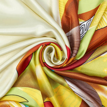 Leaf Geometric Print Material-50/50 Poly-Blend 59" Inches Wide-Sold By The Yard