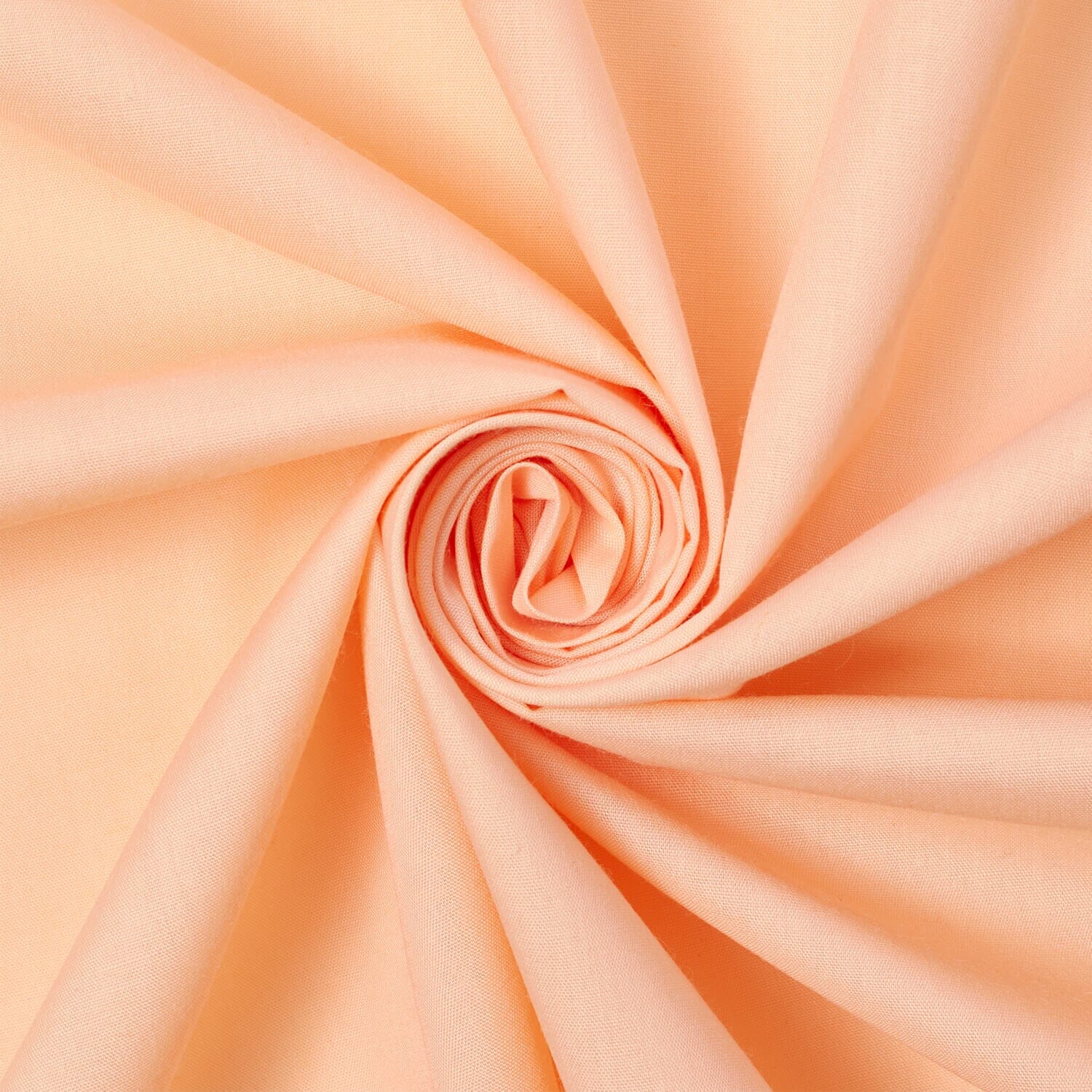 Clothing fabric—Broadcloth—Peach Color—80%Polyester 20% Cotton—52" Wide—Available by the Yard—Nationwide Shipping