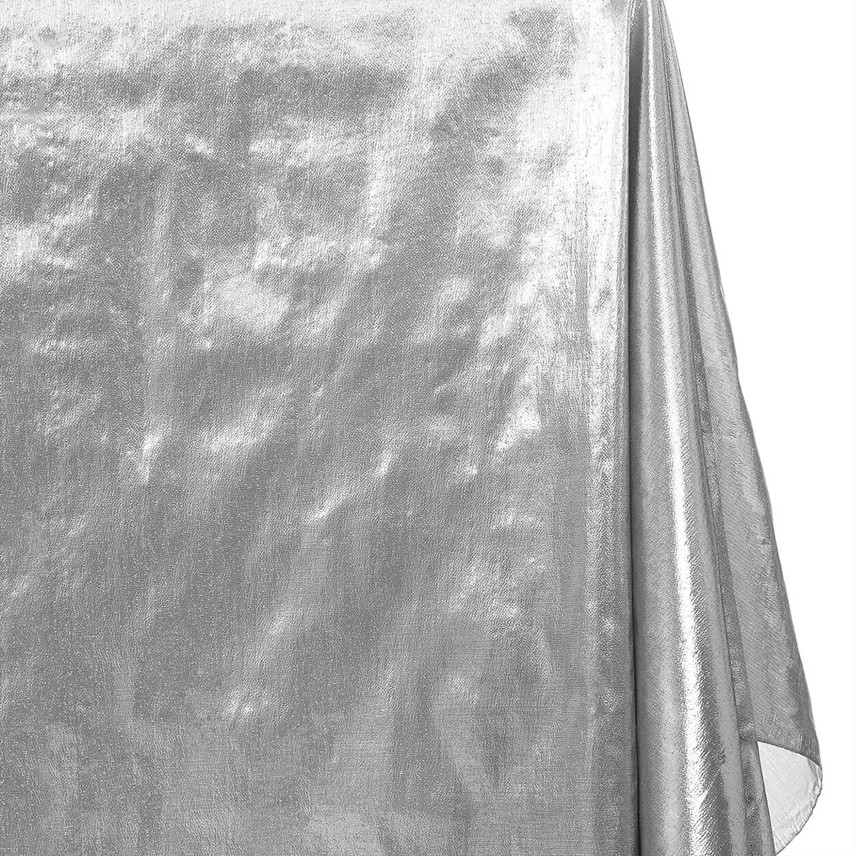 Event Décor—Lamé Tissue Material—Silver Black Color—Sold by The Yard