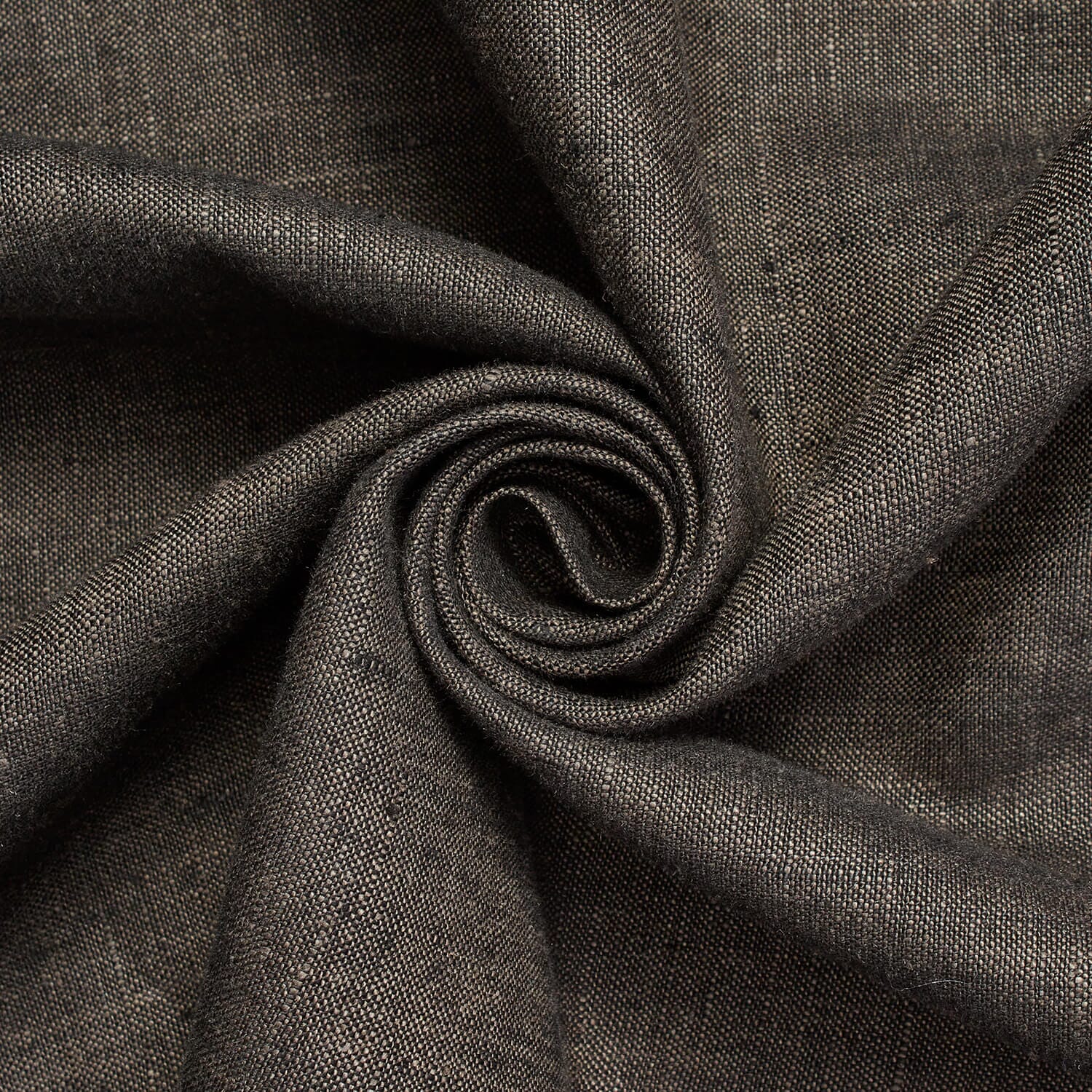 Charcoal beige cotton poplin fabric—fabric sold by BeautifulWindowsElgin.com