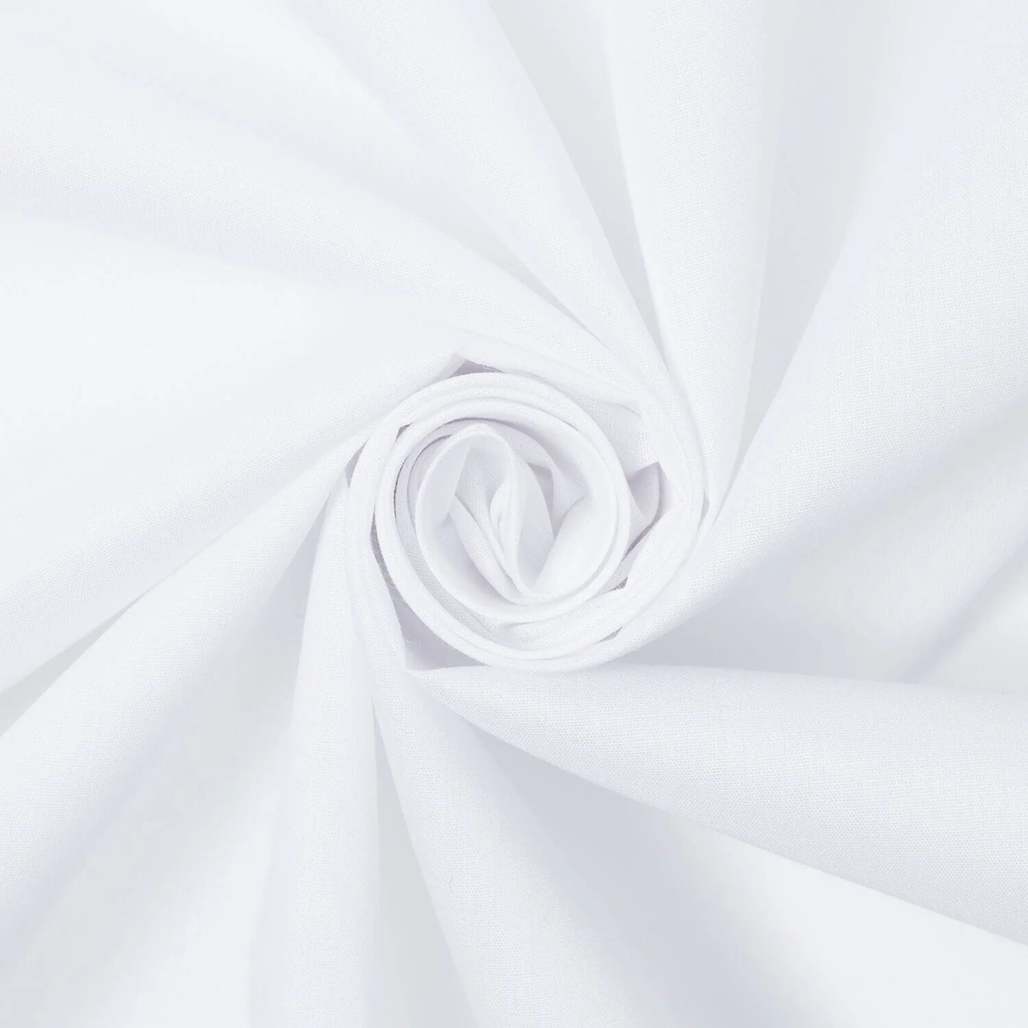 White Cotton Polyester Broadcloth-58/60" Wide—Width 57/58 Inches Wide—Sold by the Yard — Nationwide Shipping Available.