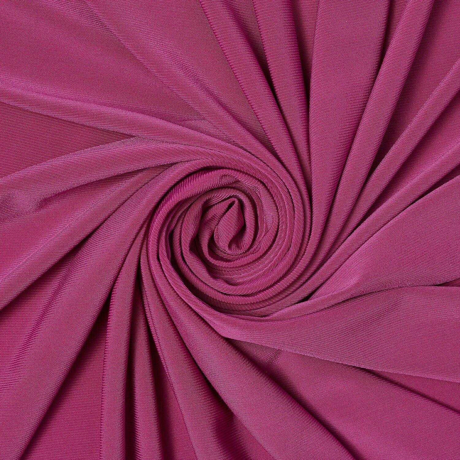 Mid-Weight—Magenta Hue—ITY Jersey Knit Fabric—95% Polyester, 5% Spandex— Width 57/58 Inches Wide—Solid by the Yard