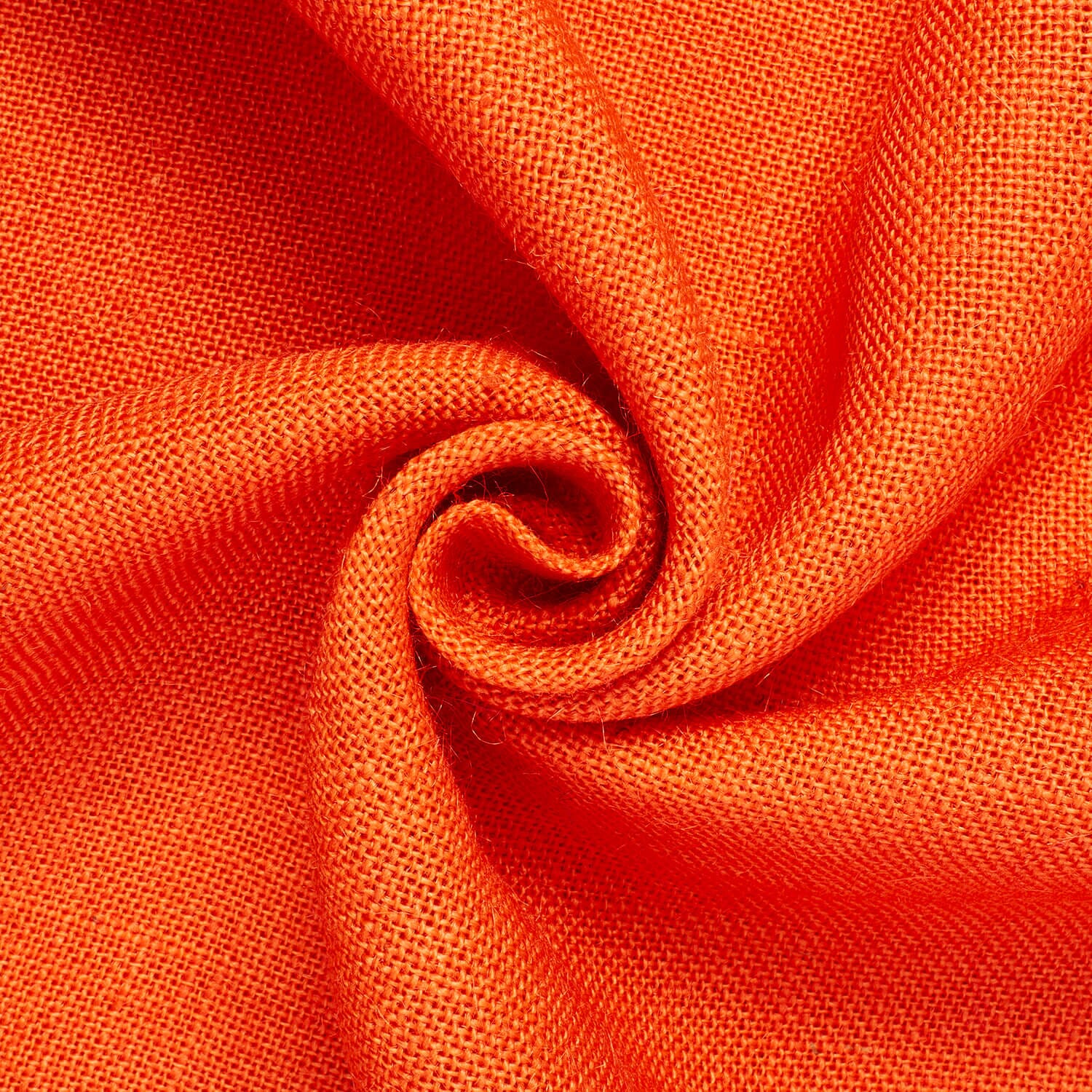 Colored Burlap Fabric—Orange—Standard Jute Fabric—100% Jute—Available by the Yard—Width 58/60"—USA Shipping.