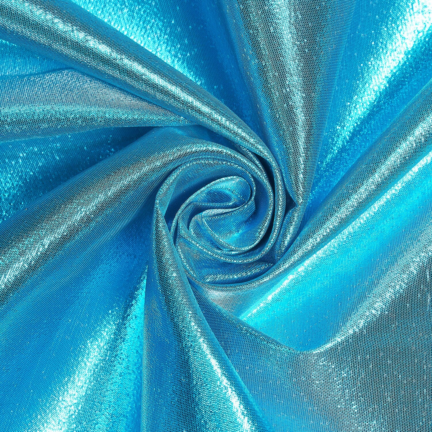 Seabreeze Turquoise Tissue Lamé Material