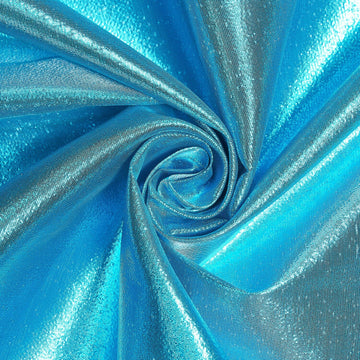 Seabreeze Turquoise Tissue Lamé Material