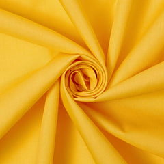 Cotton-Poly Blend Broad Material—Sewing Material—Sunflower Yellow—100% Cotton—59-60"Inch Wide—Sold by the Yard—Available for Nationwide Shipping.