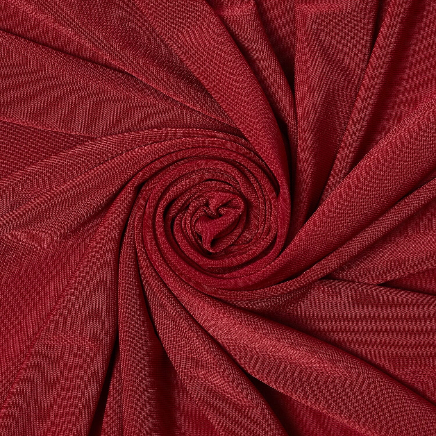 Scottland Knit Cotton Jersey Material in Burgundy