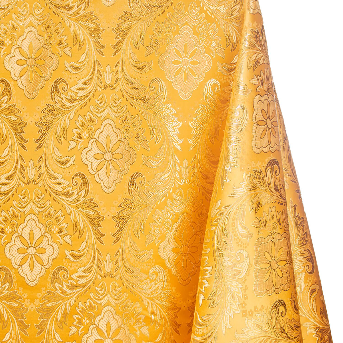 Spiritual Richness—Gold & Gold —Floral Metallic Brocade—58"Inche Wide—Multi-Purpose —Availableby the Yard— Nationwide Shipping