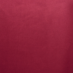 A swatch of burgundy crepe back satin fabric.