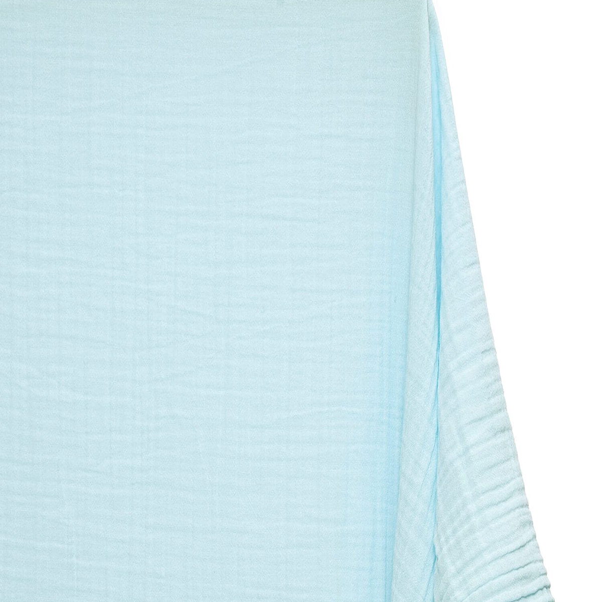 Light blue fabric texture on a white background