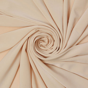 Mook Urban Beige Poly-Cotton Street Rib Knit Fabric