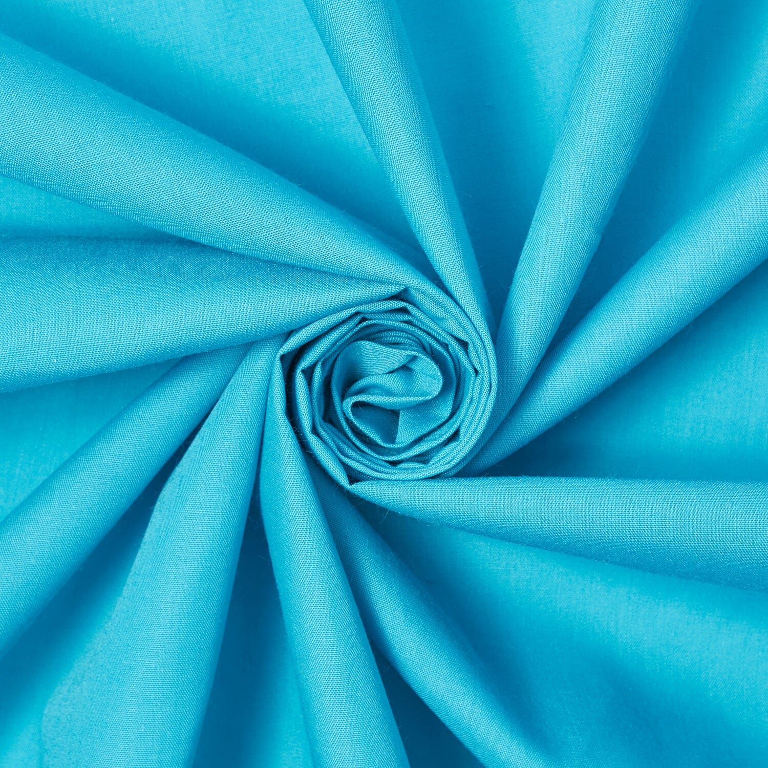 Dressmaking Fabric—Turquoise Color—Blended Poly-Cotton—Sold by the Yard— Nationwide Shipping Available