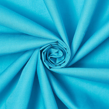 Blended Poly-Cotton 50/50 Turquoise Broadcloth Material