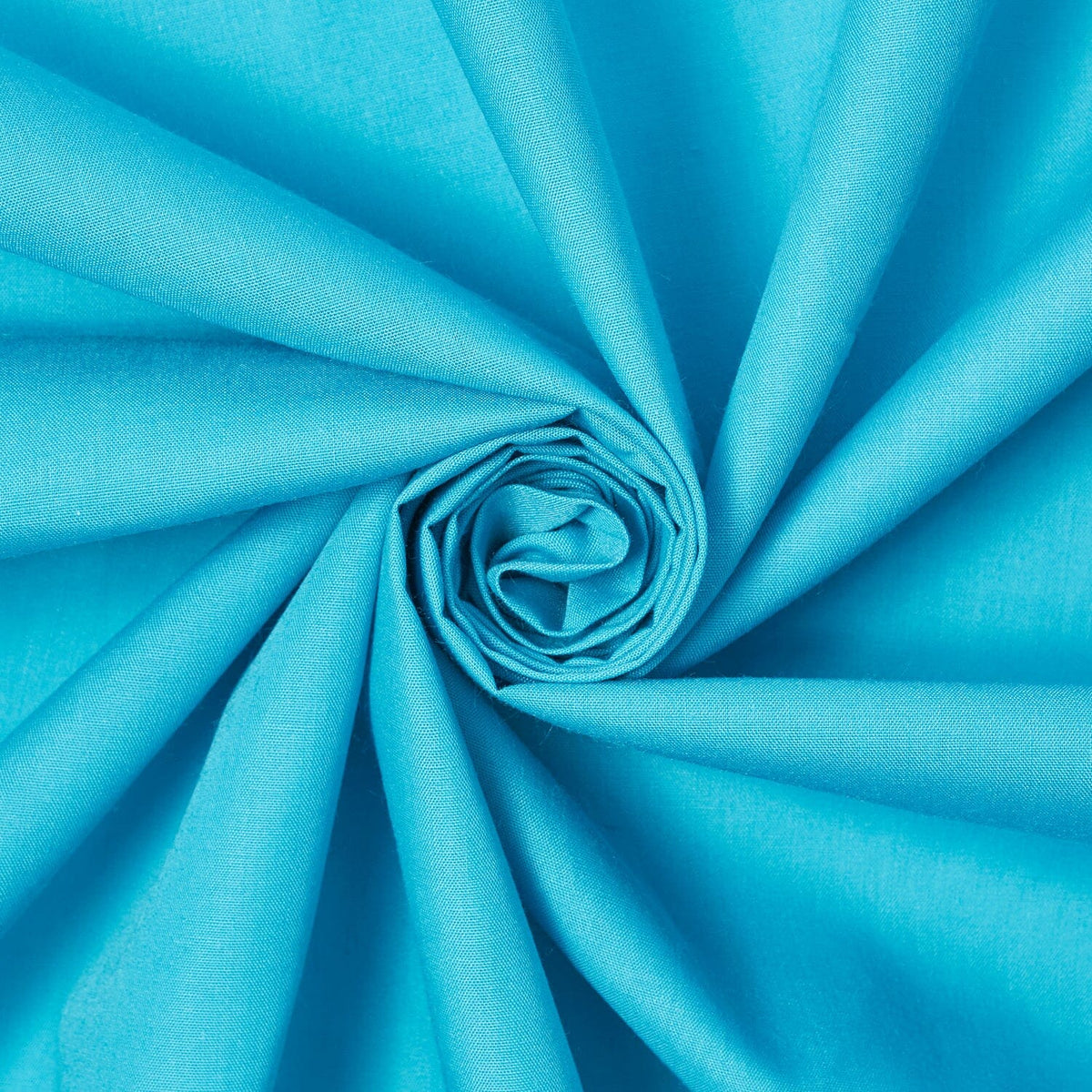 Dressmaking Fabric—Turquoise Color—Blended Poly-Cotton—Sold by the Yard— Nationwide Shipping Available