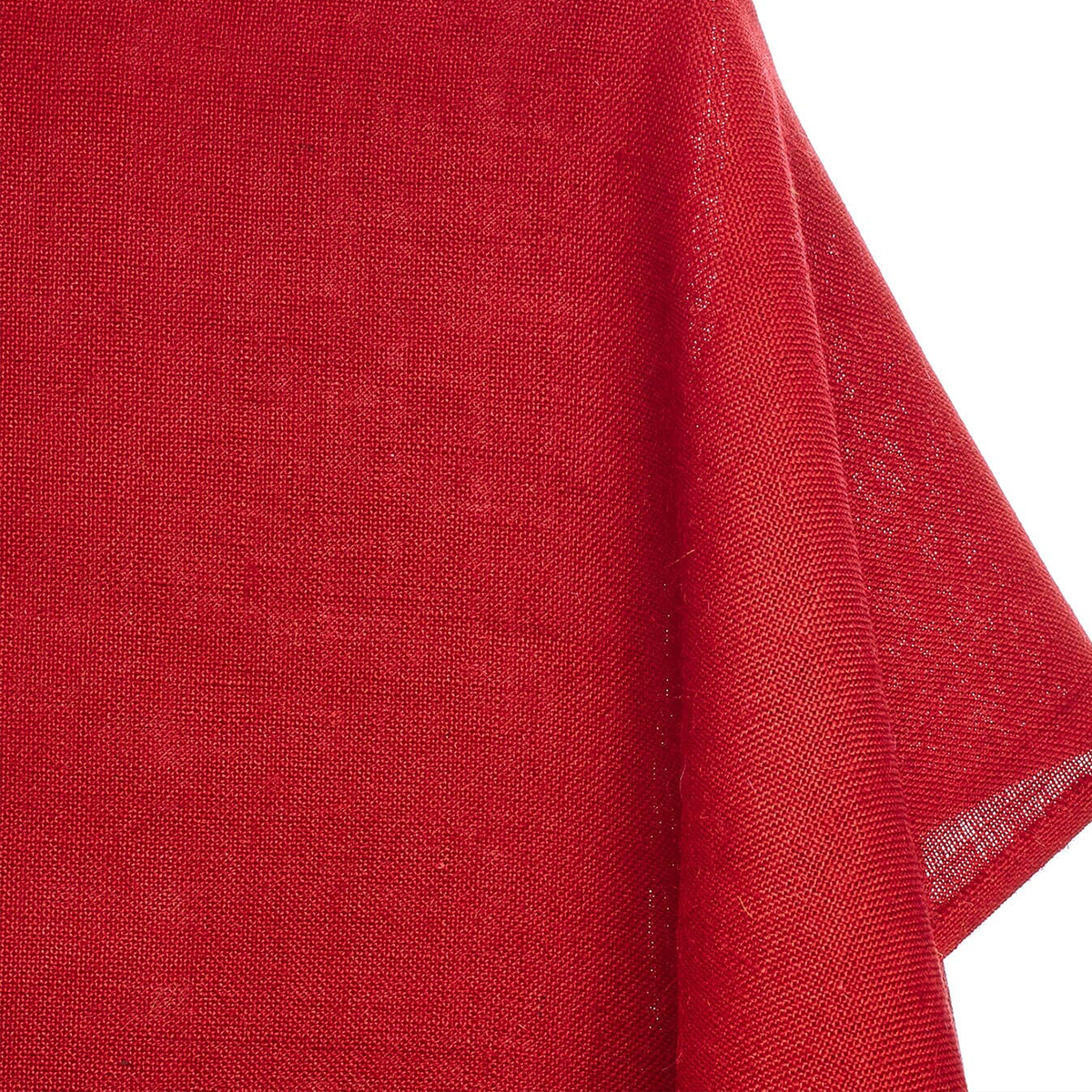 Fire Engine Red—Hypoallergenic Sustainable—Burlap Standard-Fabric—100%Jute—18"| 36"| 46'| 60"Inches Wide—Sold by the Yard