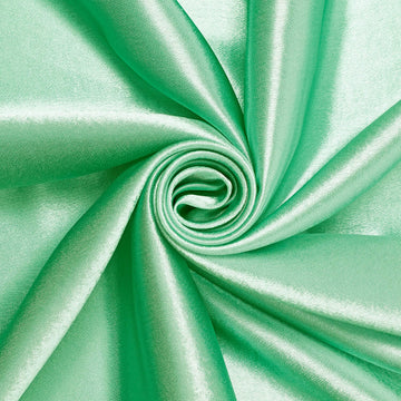 Sierra Mint Crepe Back Satin Material