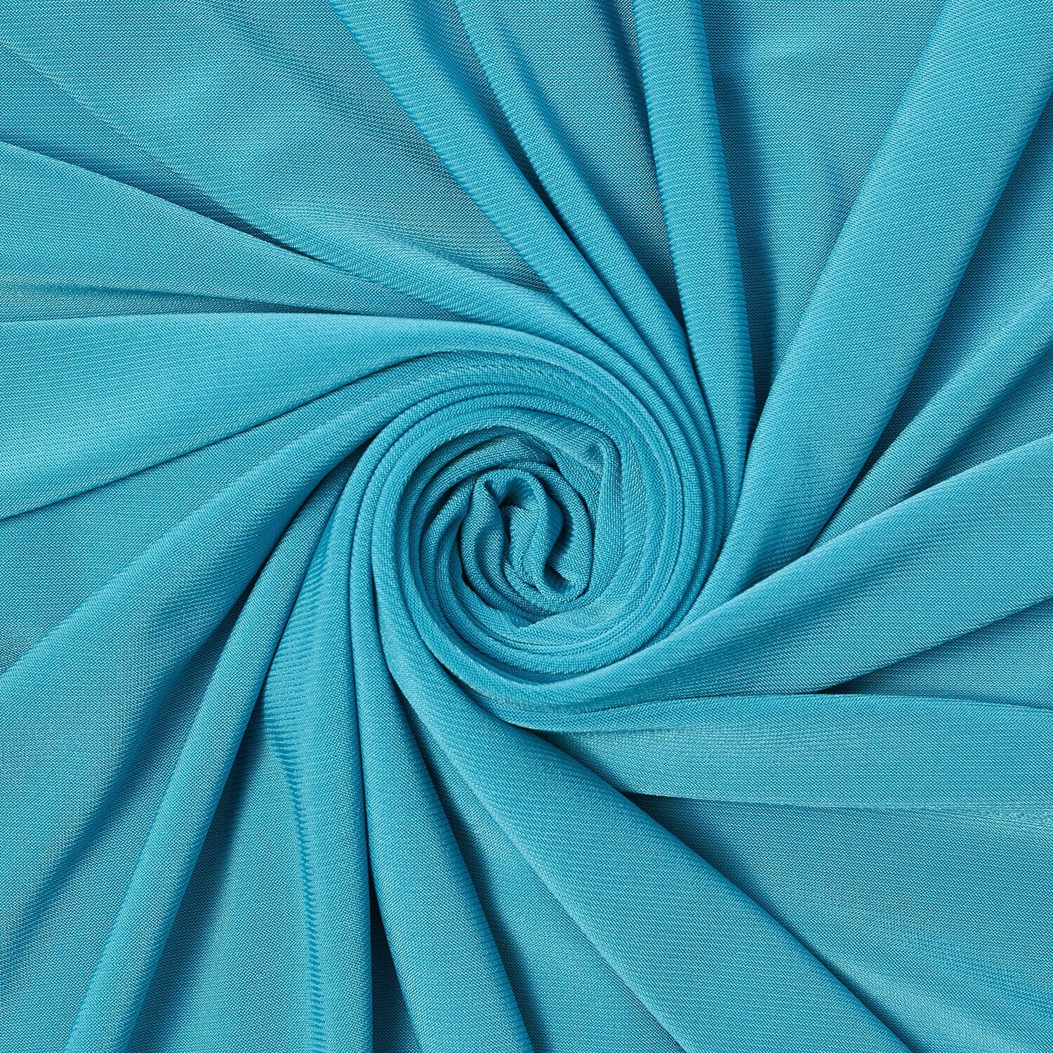 Turquoise Material Polyester Blend Knit Jersey