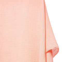 Premium, USA Textiles—Double Cotton Gauze—Peach Color—100% Polyester—52" Wide—Available by the Yard—Nationwide Shipping