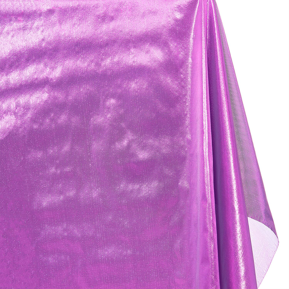 Decorative Aster Rose Violet —Tissue Lame Material-60 Inches—Wide Tissue Lamé Material—49% nylon and 51% metallic—Nationwide Shipping