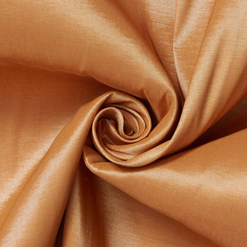 Bold Stretch Taffeta Material in Golden Brown—Polyester Blend— Smooth Texture—Sold by The Yard—58/60 Inches Wide