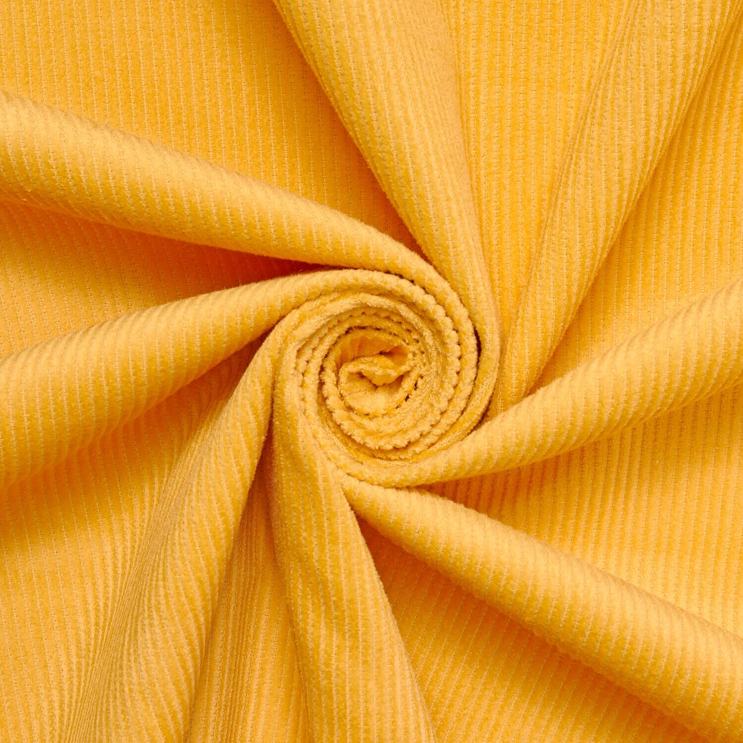 Sunflower Yellow—Standard Corduroy Material—0.75 Millimeters Thick—100% Cotton—59-60"Inch Wide—Sold by the Yard