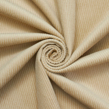 Bone Hue —Standard Corduroy Material—0.75 Millimeters Thick—100% Cotton—59-60"Inch Wide—15.3 Ounces—Sold by the Yard