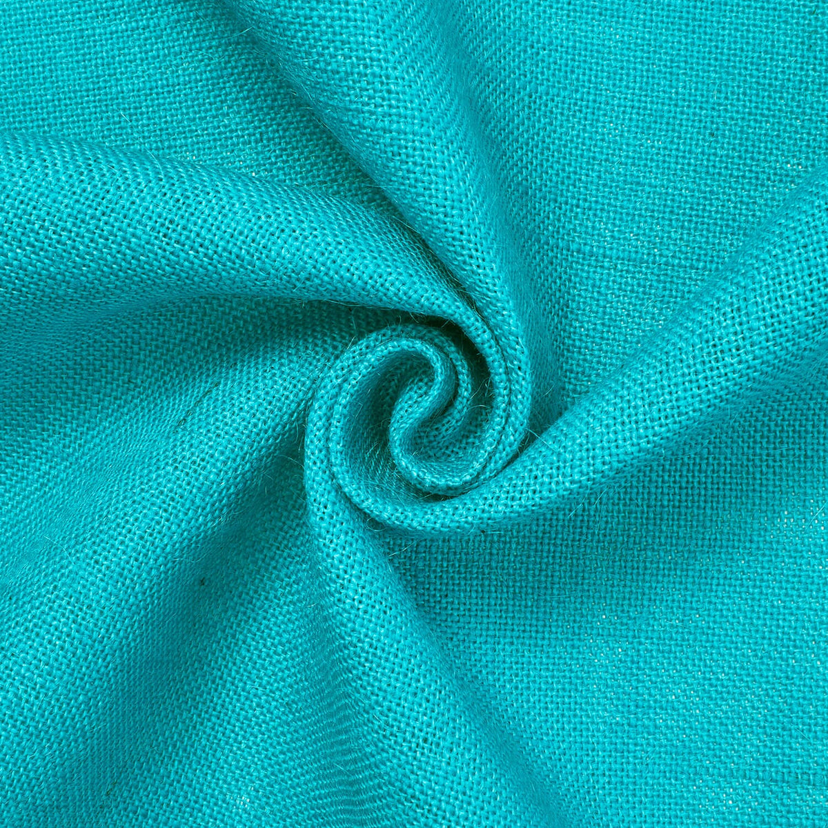 Sewing Burlap Fabric—Standard Jute—Turquoise Color—Sold by the Yard—Nationwide Shipping Available