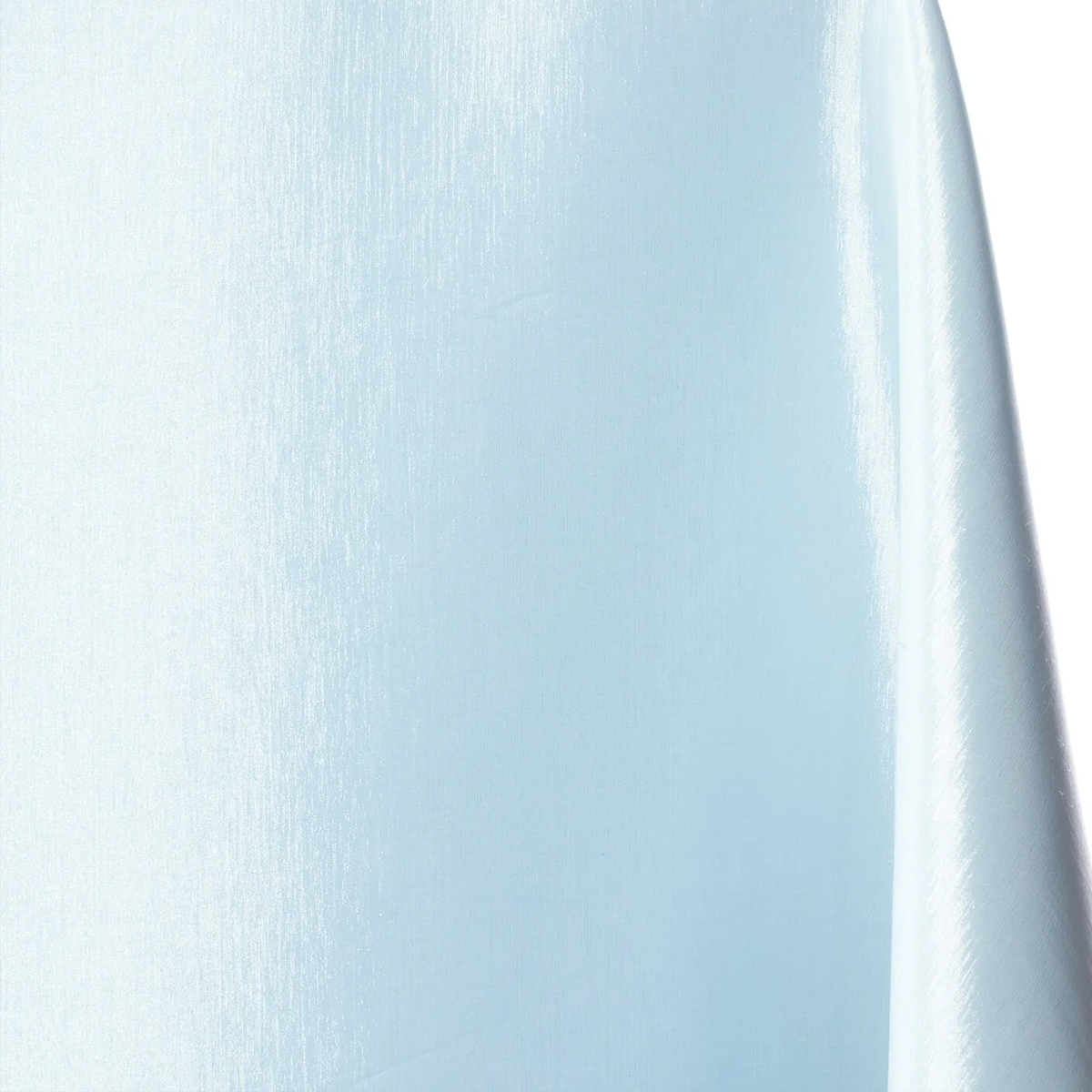 Close-up of a white curtain against a light blue background | Sold by Beautiful Windows Elgin