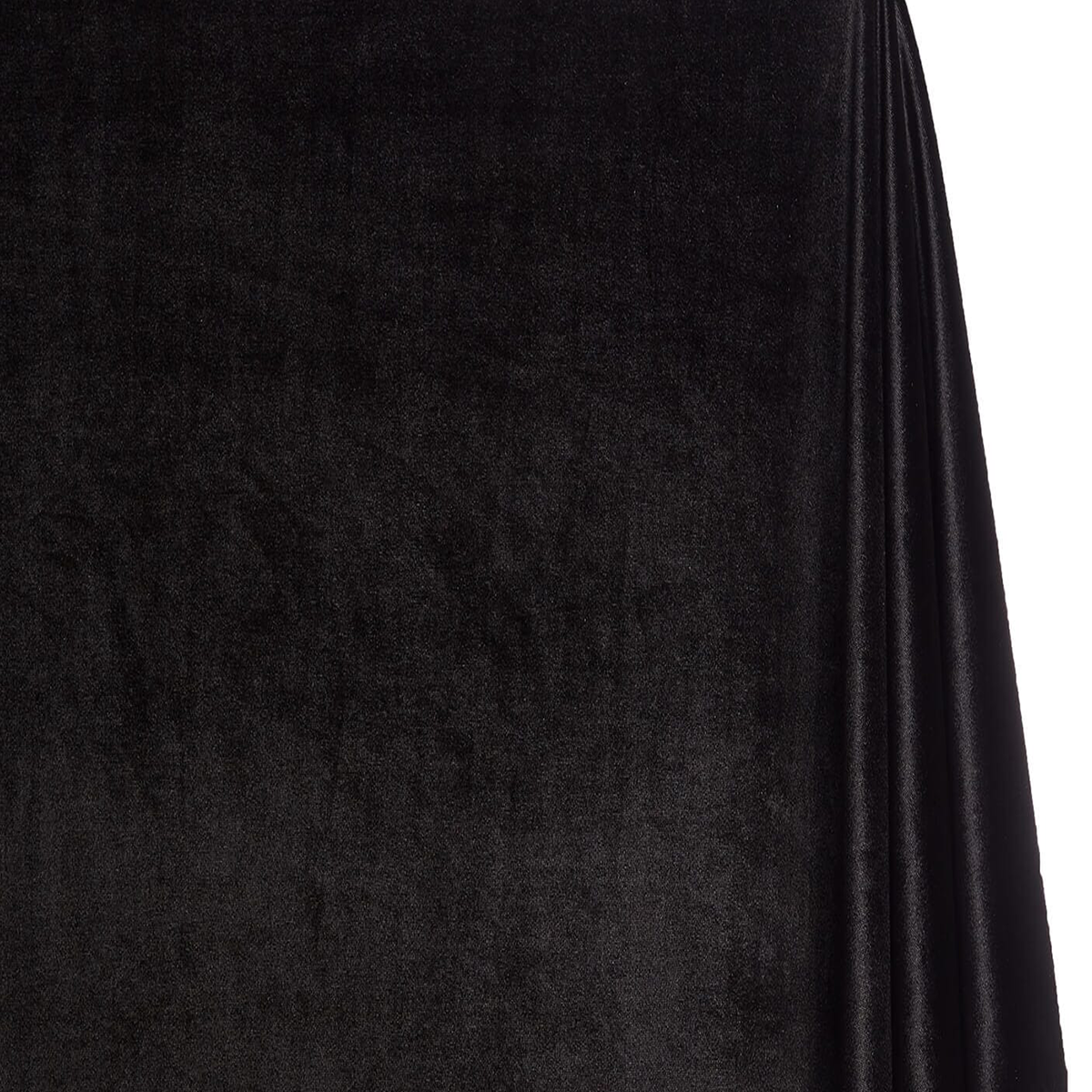 Close-up of black fabric with a subtle texture on a white background| Sold by Beautiful Windows Elgin