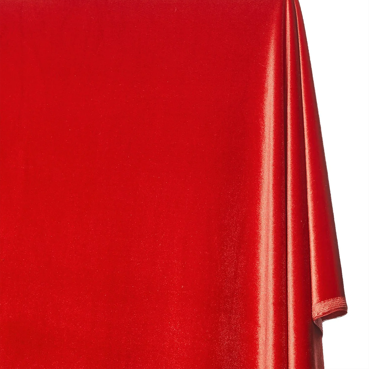 Bordeaux Radiance red stretch velvet fabric roll – 60 inch wide| Sold by Beautiful Windows Elgin