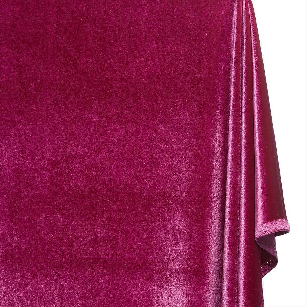 Rich Magenta—Stretch Velvet Fabric—90% Polyester, 10% Spandex— 60/61 Inches—20% Vertical —Sold by The Yard