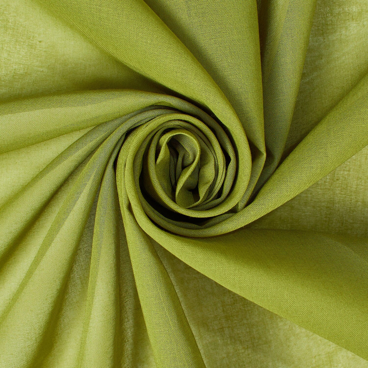 Organic Solid—Olive Green—Lawn Multi-Purpose Fashion Fabric—57/58 Inches Wide—100% Cotton—Sold by the Yard