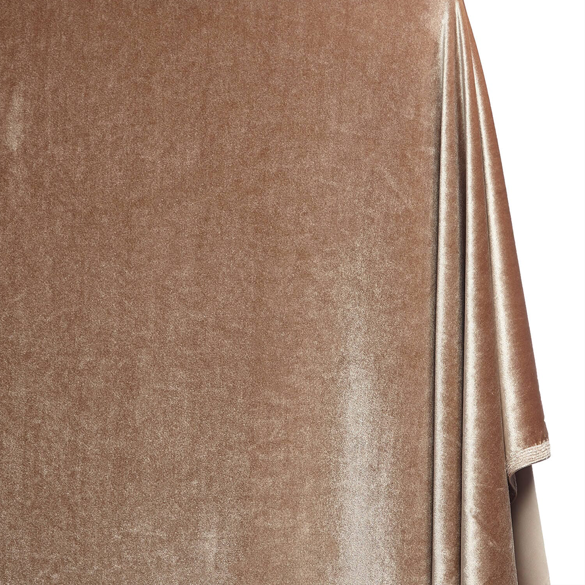 Snow Hill Regional Elegance—Stretch Velvet Fabric—Taupe Color—Double Cotton Gauze Material—Width 57/58 Inches Wide—Sold by the Yard—Nationwide Shipping Available