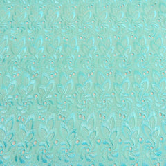 Chinese Willow Eyelets Floral Embroidery Material