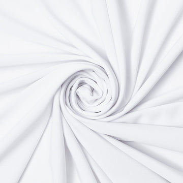 White Knit Jersey–Soft Fabric for Apparel-58/60" Wide