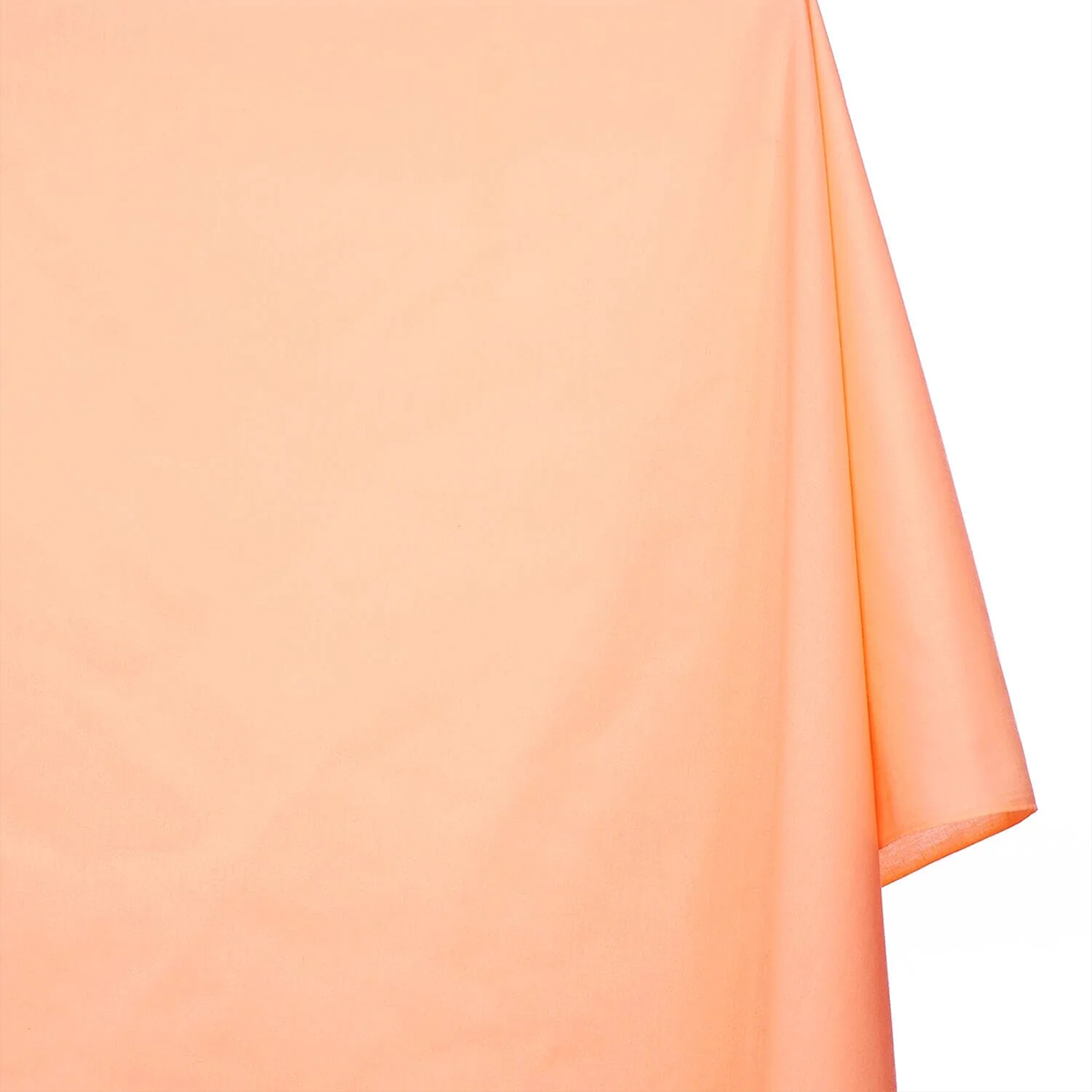 Clothing fabric—Broadcloth—Peach Color—80%Polyester 20% Cotton—52" Wide—Available by the Yard—Nationwide Shipping