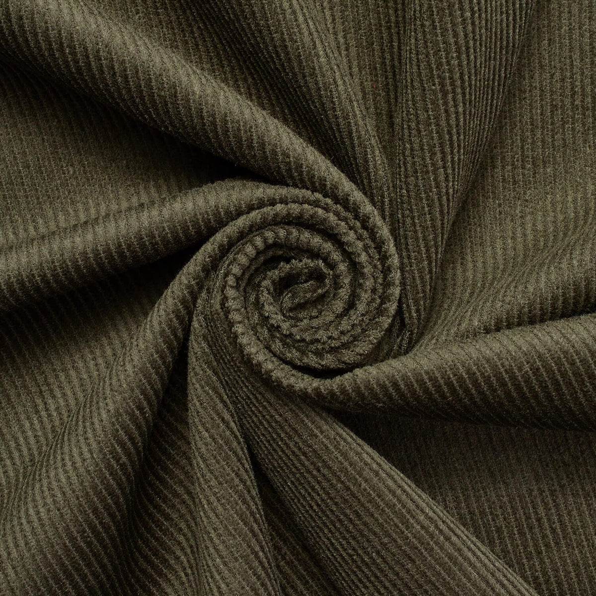 Chua Army Green Corduroy—100% Cotton—9 Wale—60" Wide Fabric