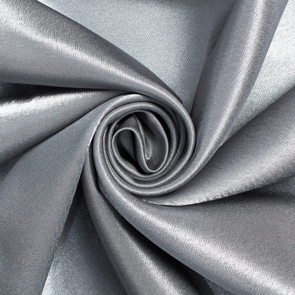Crepe Satin—Grey—High-Quality —100% Polyester—Sold by the Yard—54" Inches Wide