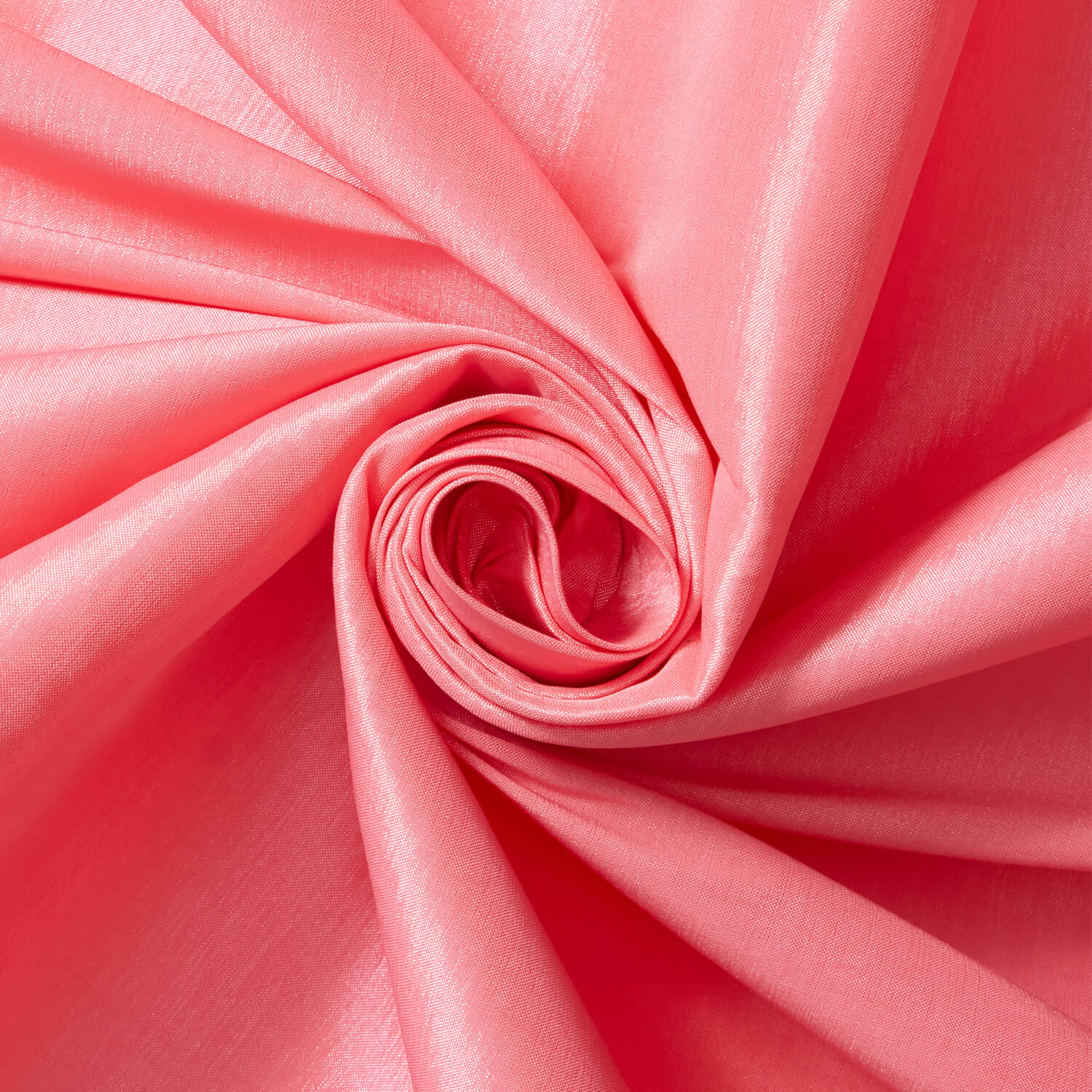 Rich Hue Coral—65 Polyester-35% Cotton—Stretch Taffeta Material—Ideal for Apparel—Sold by the Yard