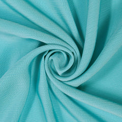 Turquoise Color— For Flowing Gowns—100% Polyester—Width 58/60 Inches—Available by the Yard—Nationwide Shipping