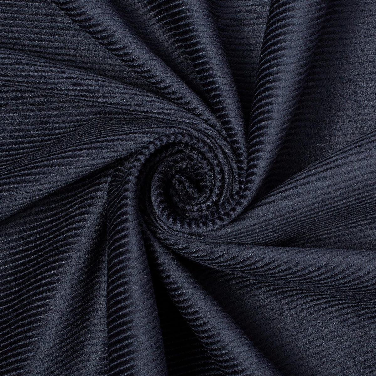 Navy Blue Stretch Corduroy—Cotton Spandex Blend—60/61" Wide