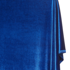 Royal Blue—80% Polyester, 20% Cotton —Crushed Velvet Fabric—Multi-Purpose —Sold by the Yard—Available in the USA.