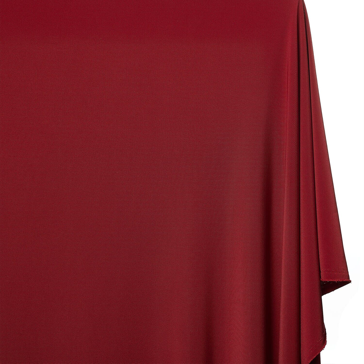 Wine Burgundy-Toned Color—Durable—Knit Cotton Jersey Material—Width 58" Wide—100% Polyester—Sold by The Yard
