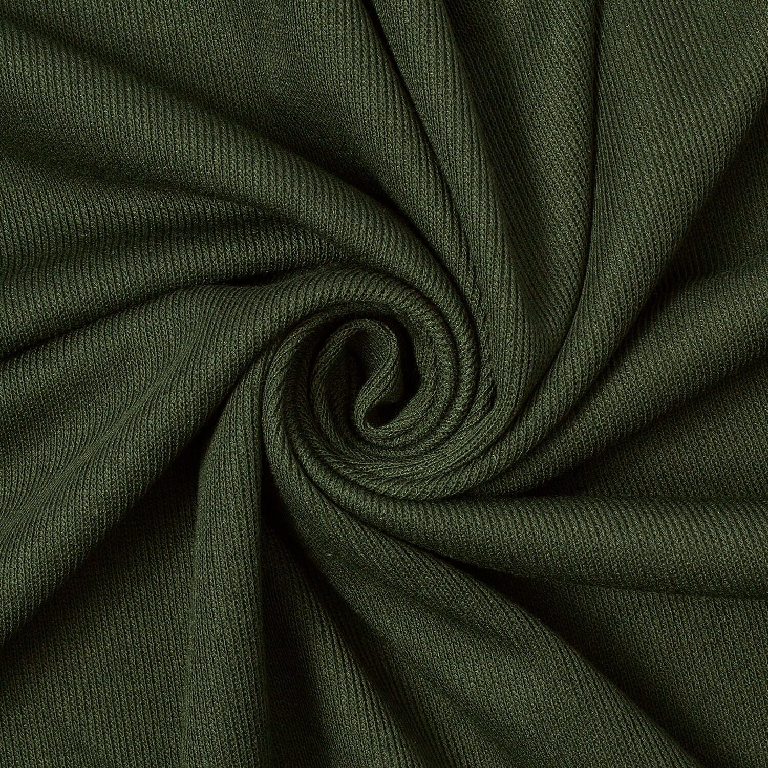 Doux French Rib Knit—Hunter Green—100% Polyester Material—Width 52" Wide—Sold by the Yard—With Nationwide Shipping