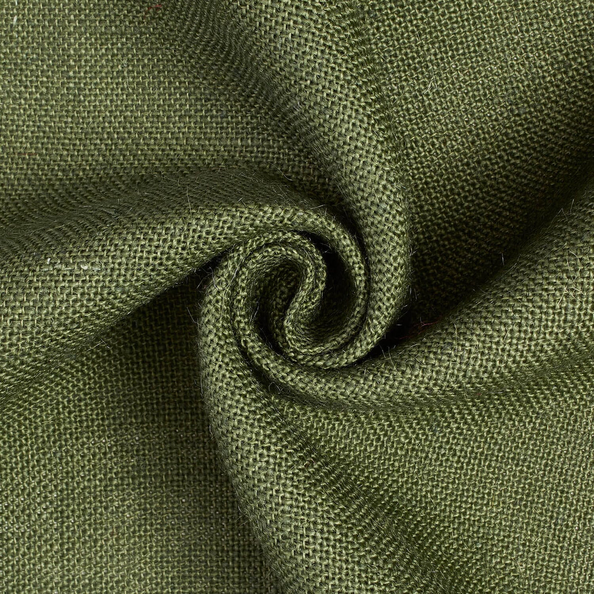 Standard Jute Burlap Fabric—100% Hypoallergenic—Deep Olive Green Hue—100% Jute—Sold by the Yard—52" Inches Wide